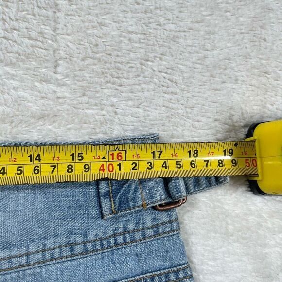 Vintage Y2K Old Navy Denim Light Wash Mini Skirt - Picture 6 of 7